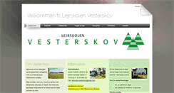 Desktop Screenshot of lejrskolen-vesterskov.dk